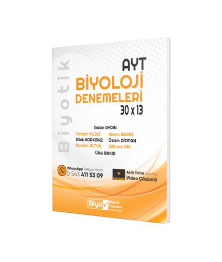 YKS AYT BİYOTİK DENEME BİYOLOJİ (30*13) - 2024-25