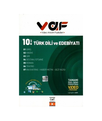 VAF 10.SINIF FASİKÜL T.DİLİ EDEBİYATI - 2022