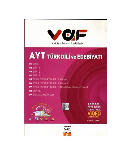 VAF YKS AYT FASİKÜL T.DİLİ EDEBİYATI - 2023