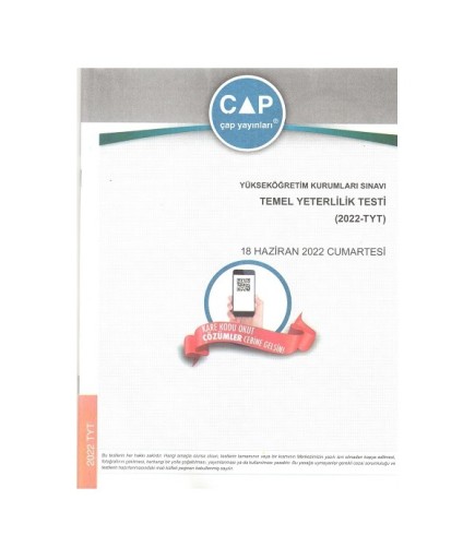 ÇAP TYT TIPKI BASIM 2022