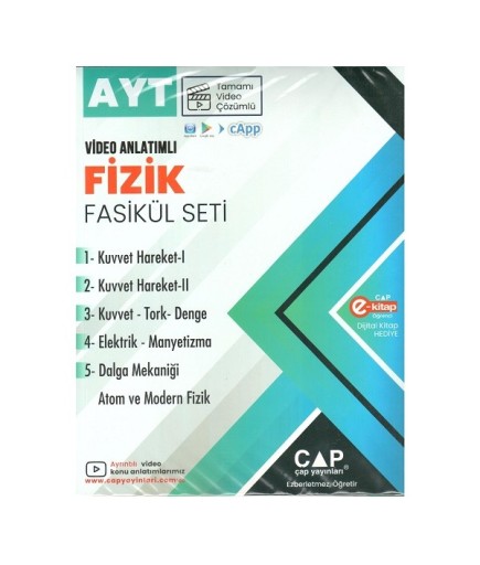 ÇAP YKS AYT SET FİZİK - 2024-25