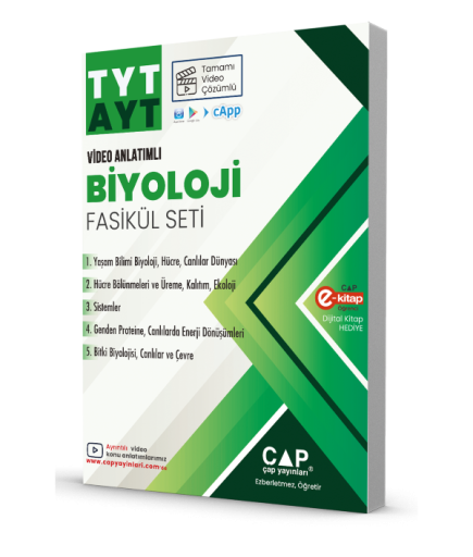 ÇAP YKS TYT AYT SET BİYOLOJİ - 2024-25