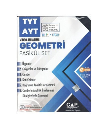 ÇAP YKS TYT AYT SET GEOMETRİ - 2024-25