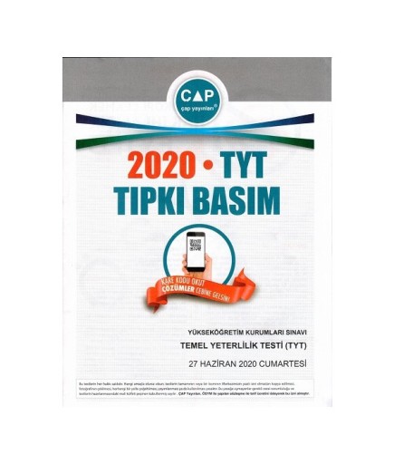 ÇAP TYT TIPKI BASIM 2020
