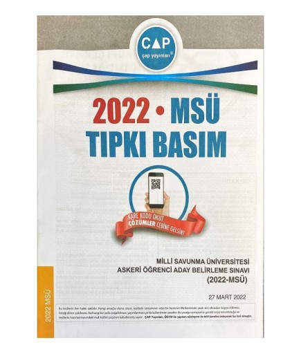 ÜNİV. HAZ TIPKI BASIM DENEME (MSÜ) - 2022