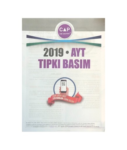 ÇAP YKS AYT TIPKI BASIM 2019