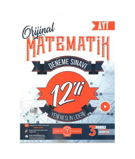 ORİJİNAL YKS AYT DENEME MATEMATİK 12 Lİ - 2023