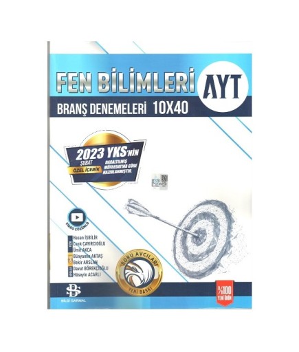 SARMAL YKS AYT I.DÖNEM DENEME 10LU FEN BİLM - 2023
